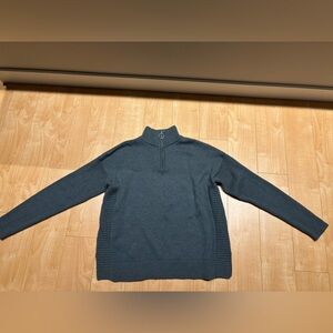 Cynthia Rowley teal 1/4 zip sweater